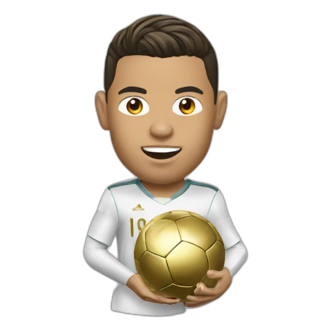 ronaldo ballon d'or sticker