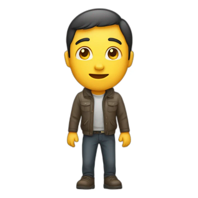 person welcome by moving down & hand sticker