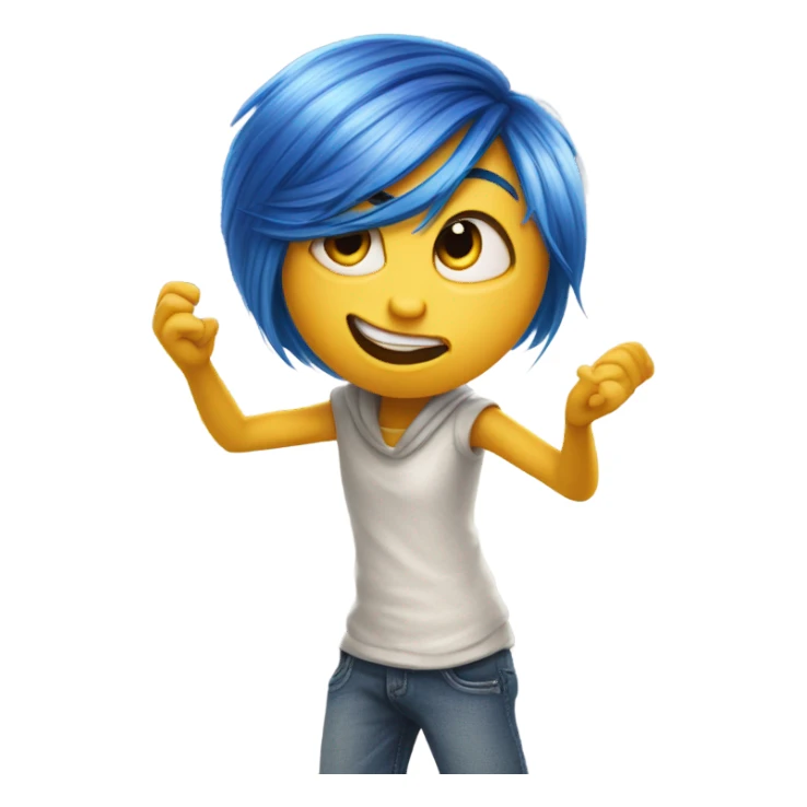 character of inside-out sticker