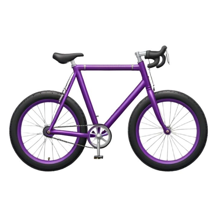 Eggplant bike sticker