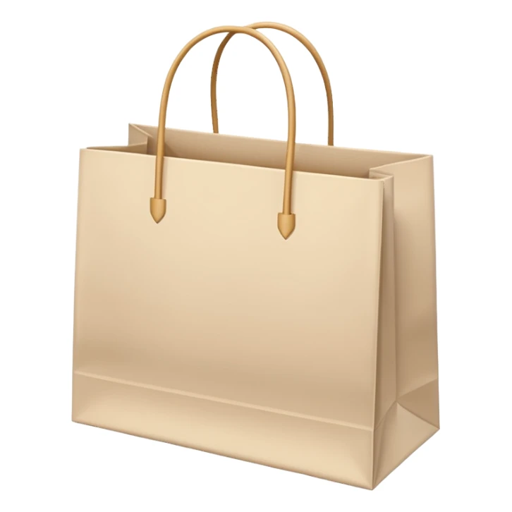 Light beige shopping bags sticker