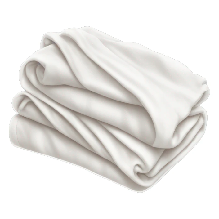 White folded blankets sticker