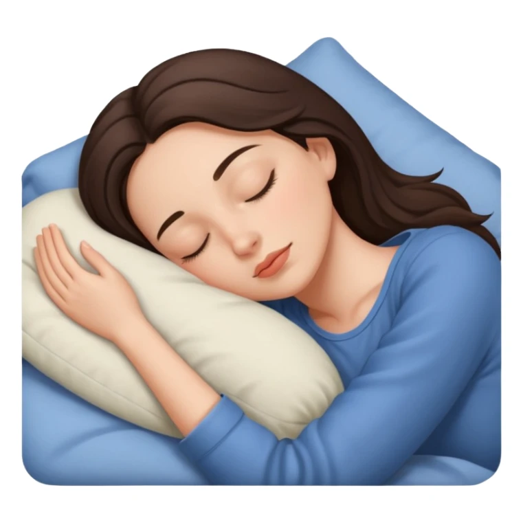 Brunette Sleeping beauty sticker
