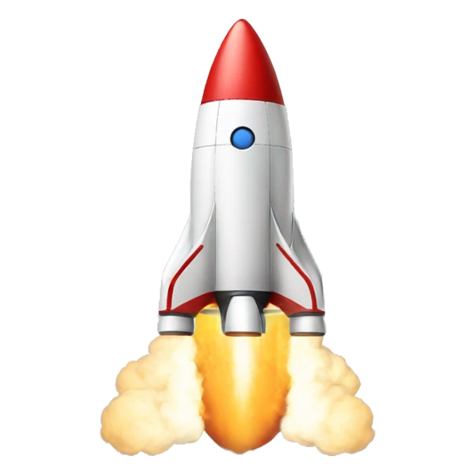 Rocket emoji with Astrada logo sticker