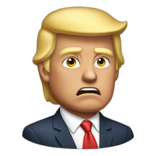 trump irritated sticker