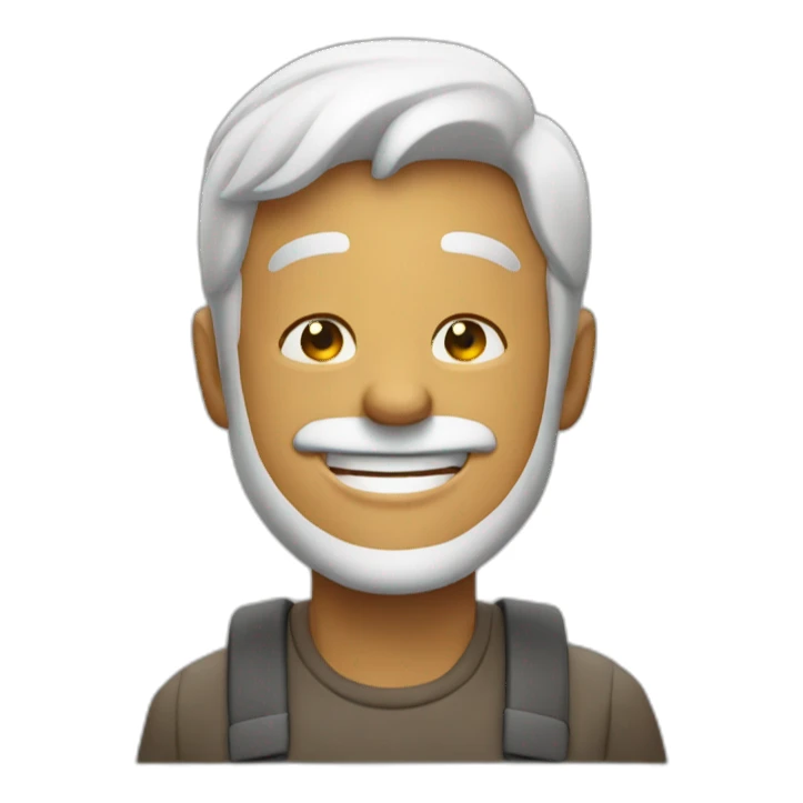 A happy Man who shows like sticker