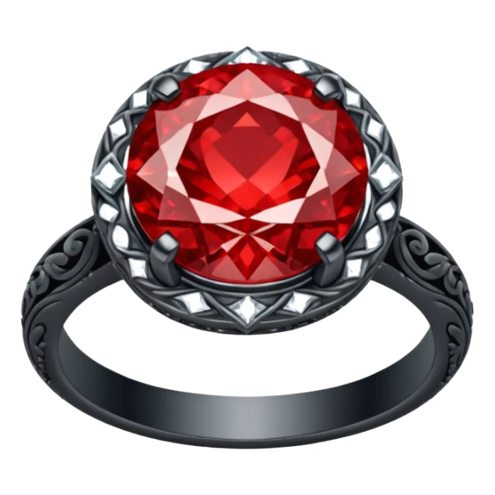 red ring marry red diamond sticker