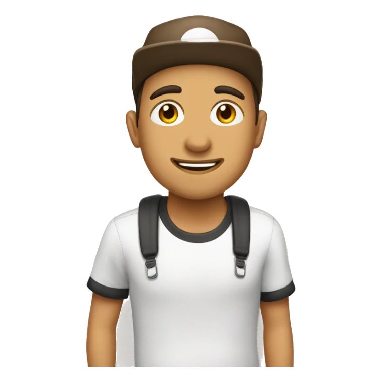 Cafe pelo malo gorra blanca sticker