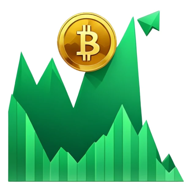 Crypto price goes up sticker