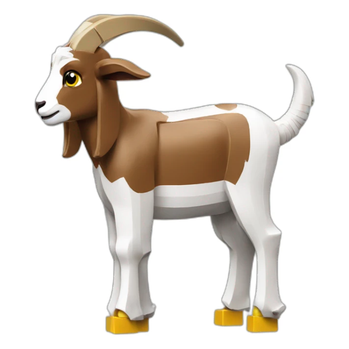 Goat with lego sticker