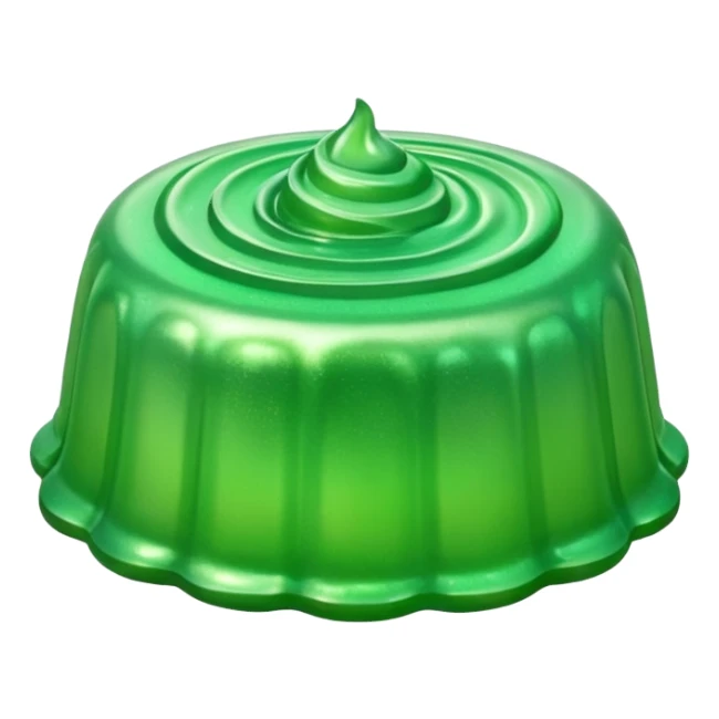 Fancy Gelatin mold green sticker