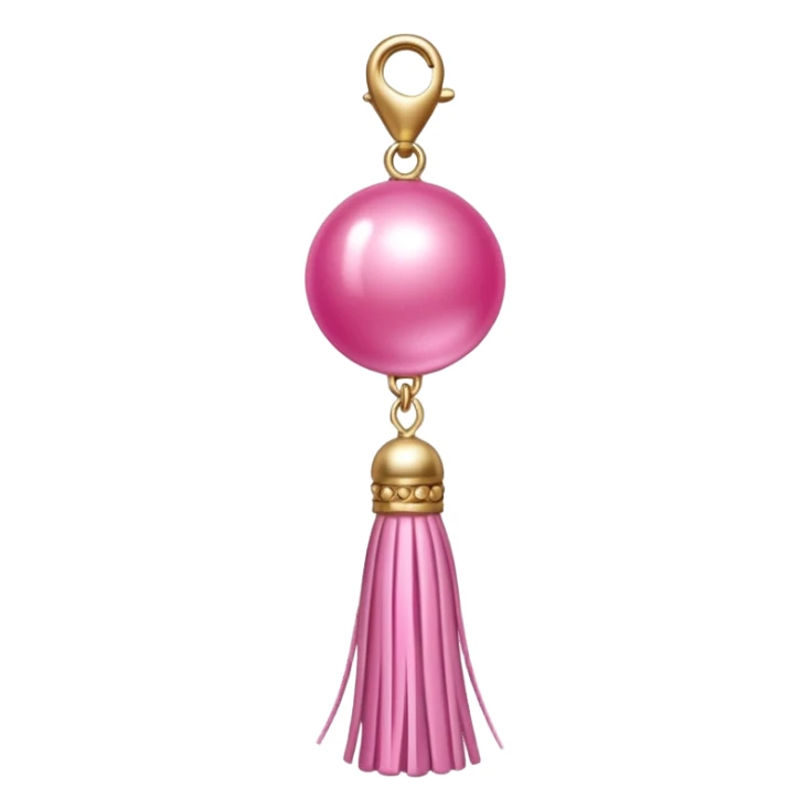 pink ade tassel pendant sticker