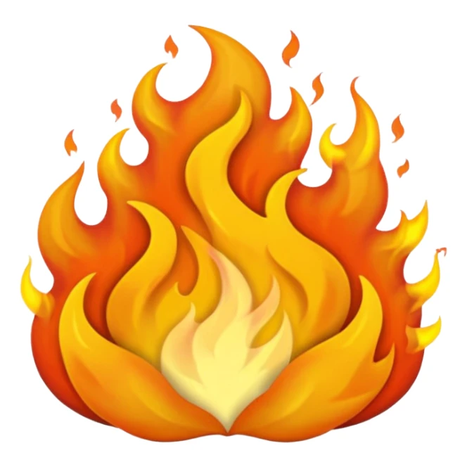 big fire sticker
