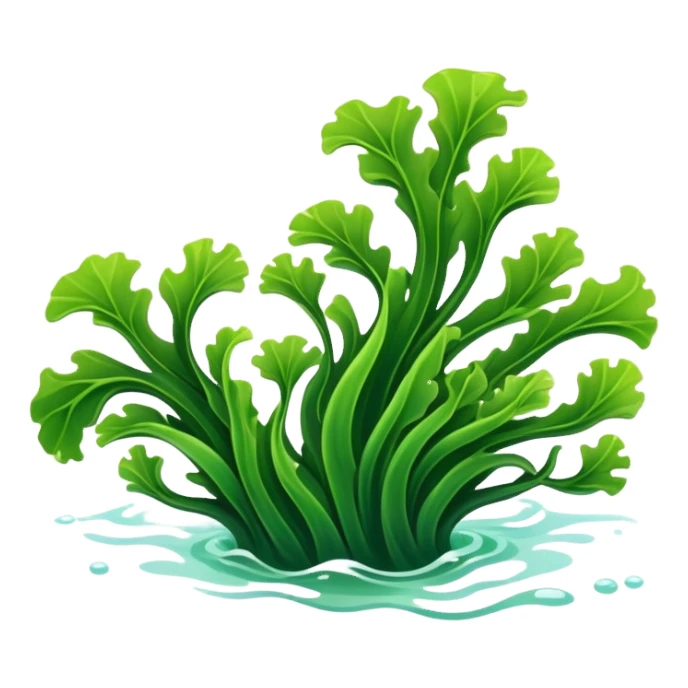 2-3 simple design green seaweed sticker
