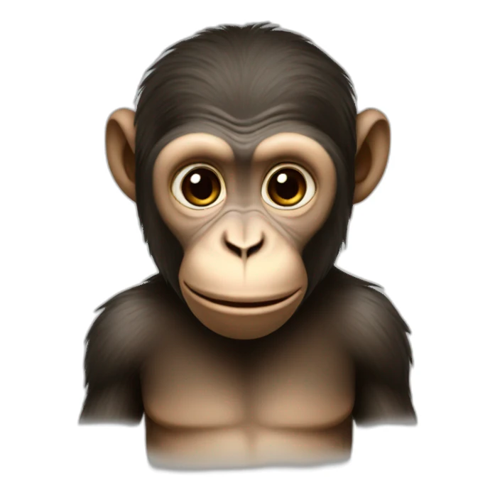 beautiful monkey sticker