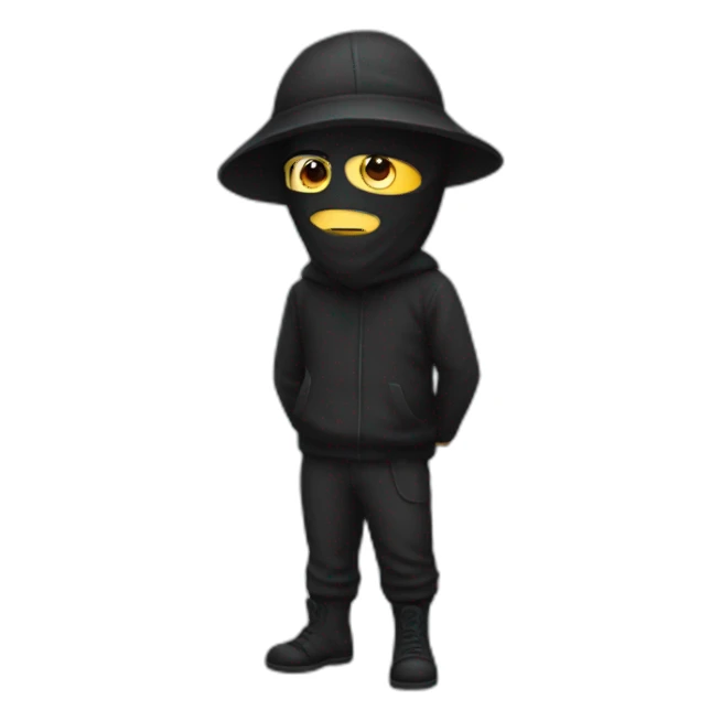 person that looks like a robber sticker