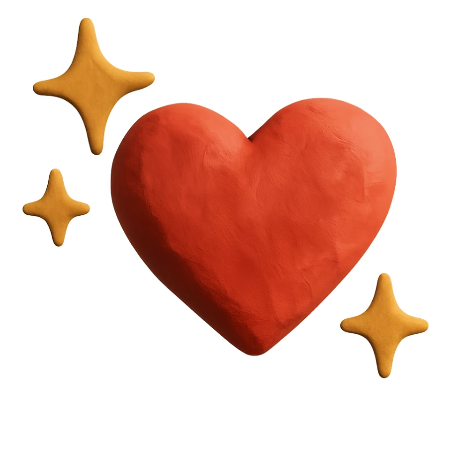 heart with sparkles sticker