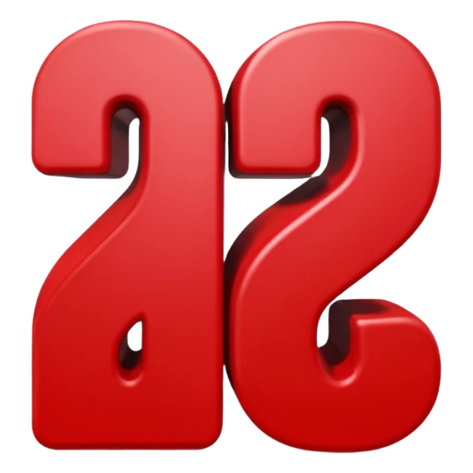 "Must-Have" words, red color lettering, 3D rendering sticker