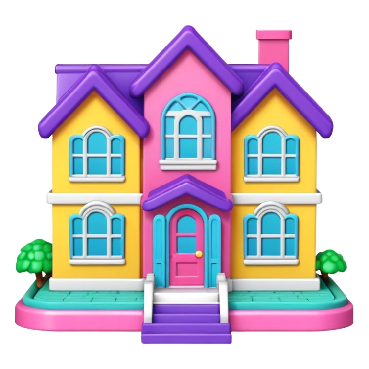 Polly Pocket house sticker