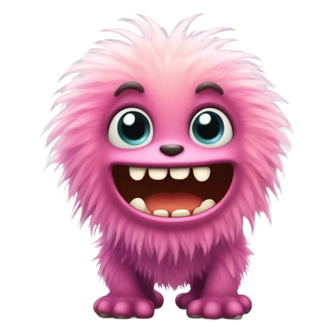 kind funny baby monster sticker