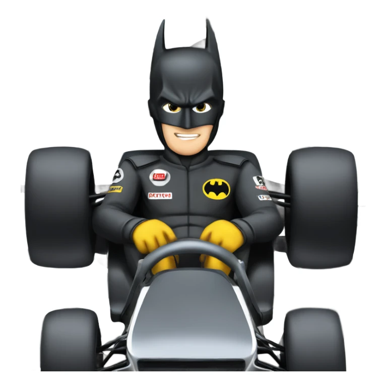 Batman in f1 car sticker