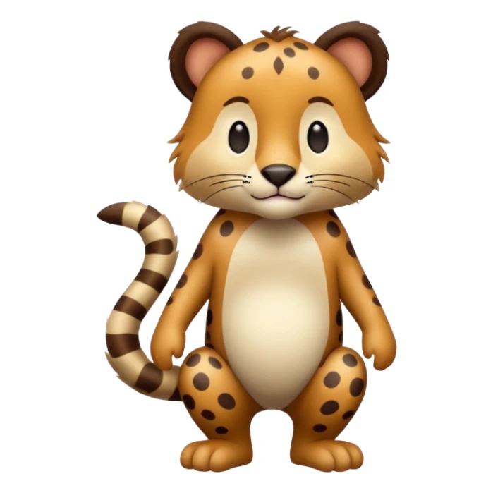Zoo animal, full body. sticker
