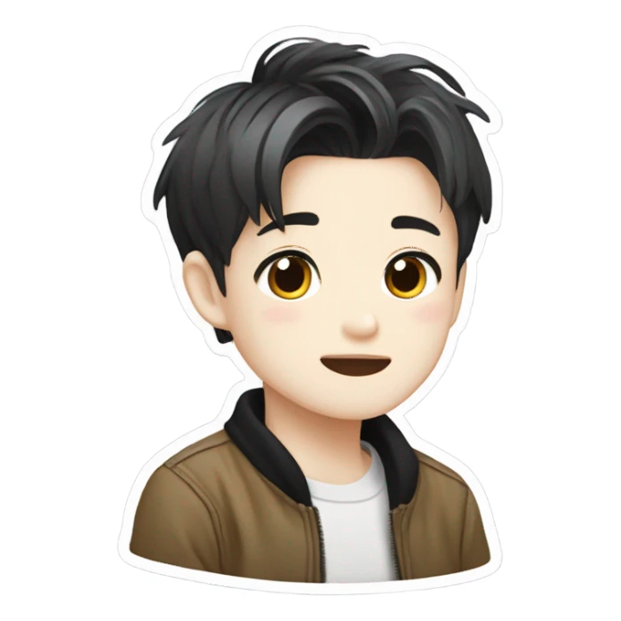 cute wang yibo sticker sticker