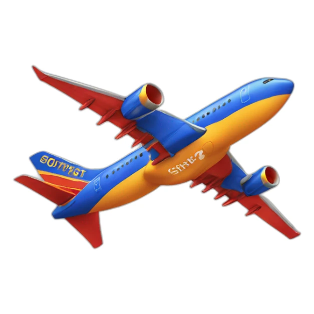 southwest airplane sticker