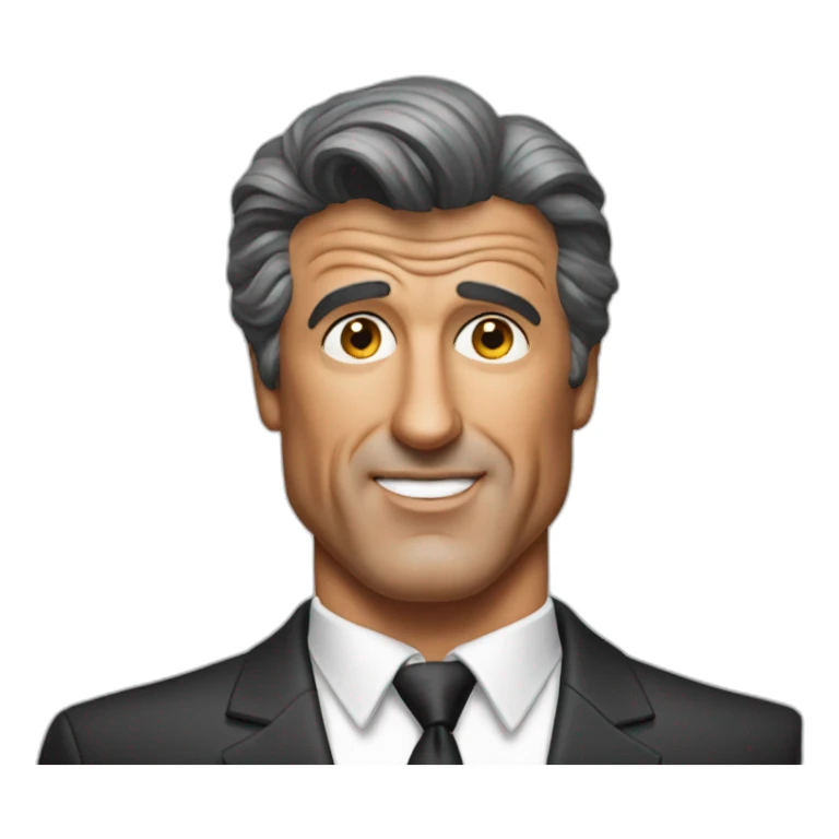 sylvester stallone in a suit sticker