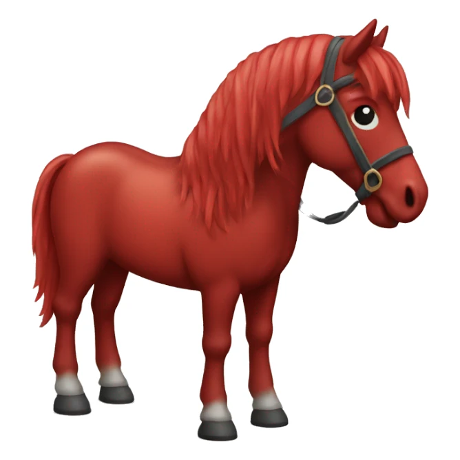 Red Wooden Horse sticker