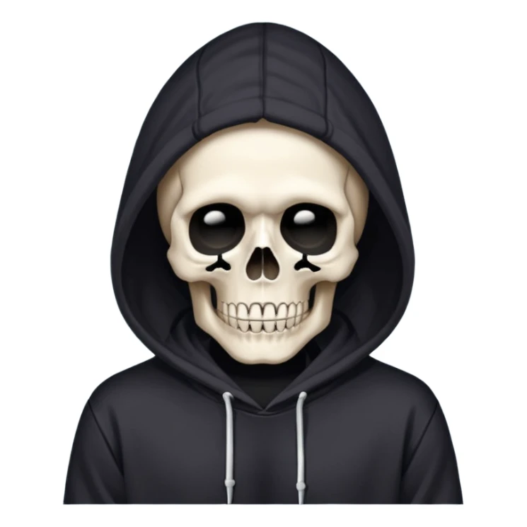 Skull Hoodie sticker