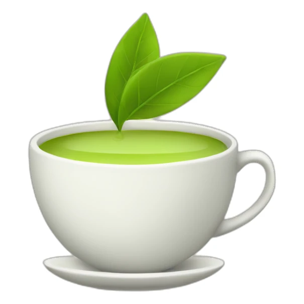 cup of green tea sticker
