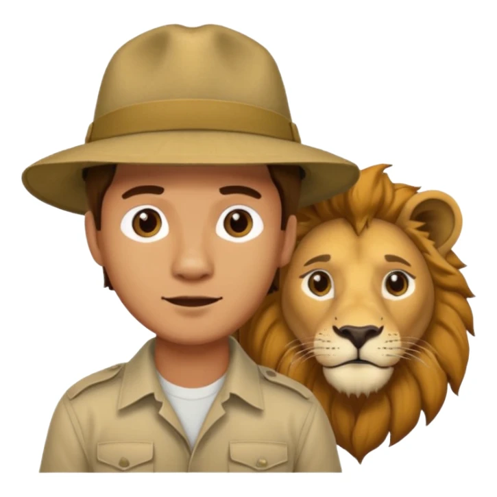 A man wanting to buy a lion. sticker
