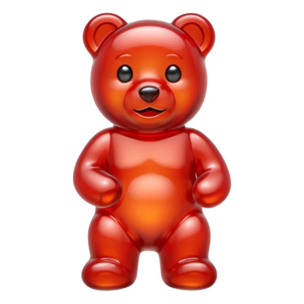 Red gummybear  sticker