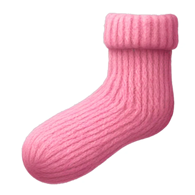 Pink wool sock  sticker