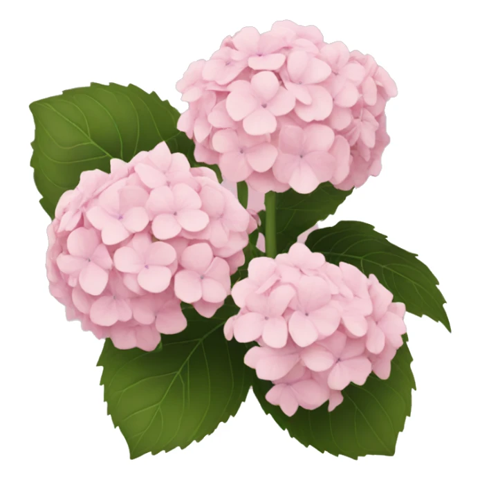 light pink hydrangea  sticker