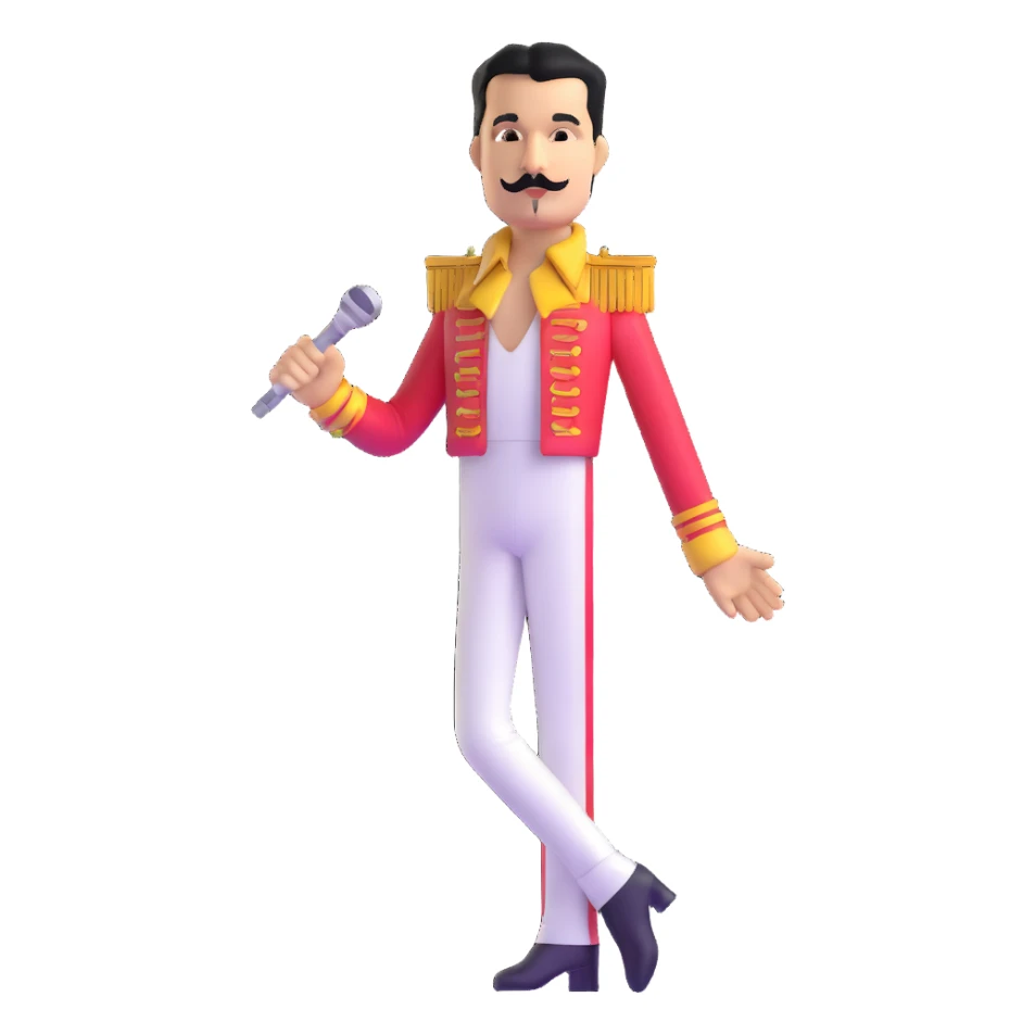 freddie mercury full body sticker