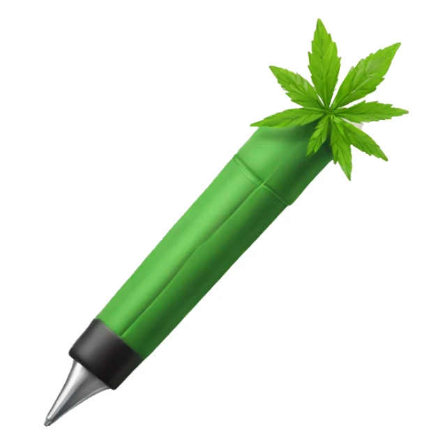Weed pen sticker