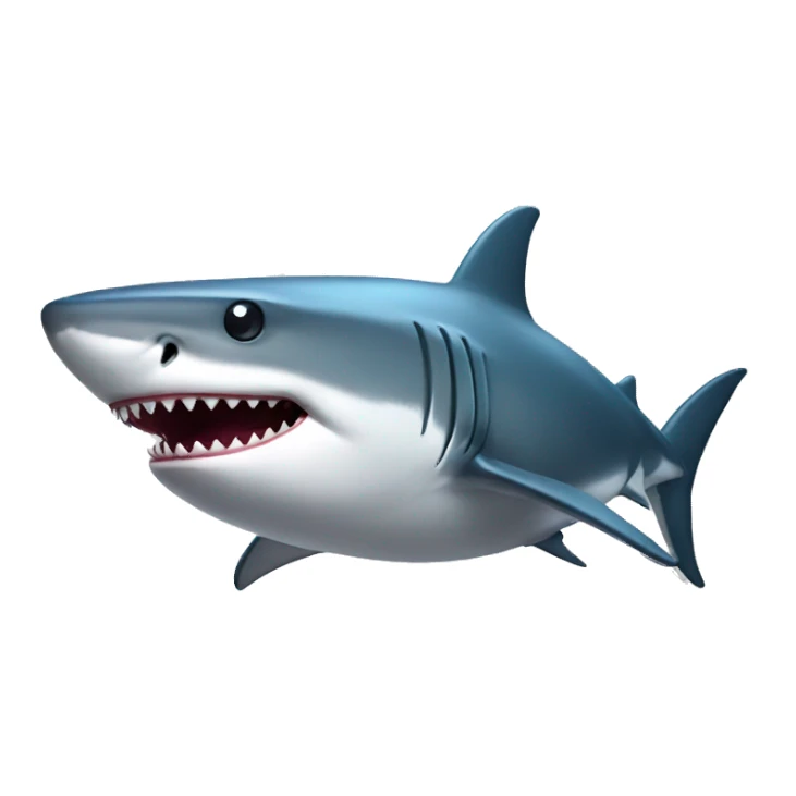 Shark with a top hat sticker