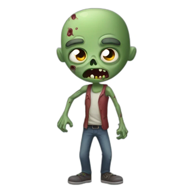 Zombie with one arms sticker