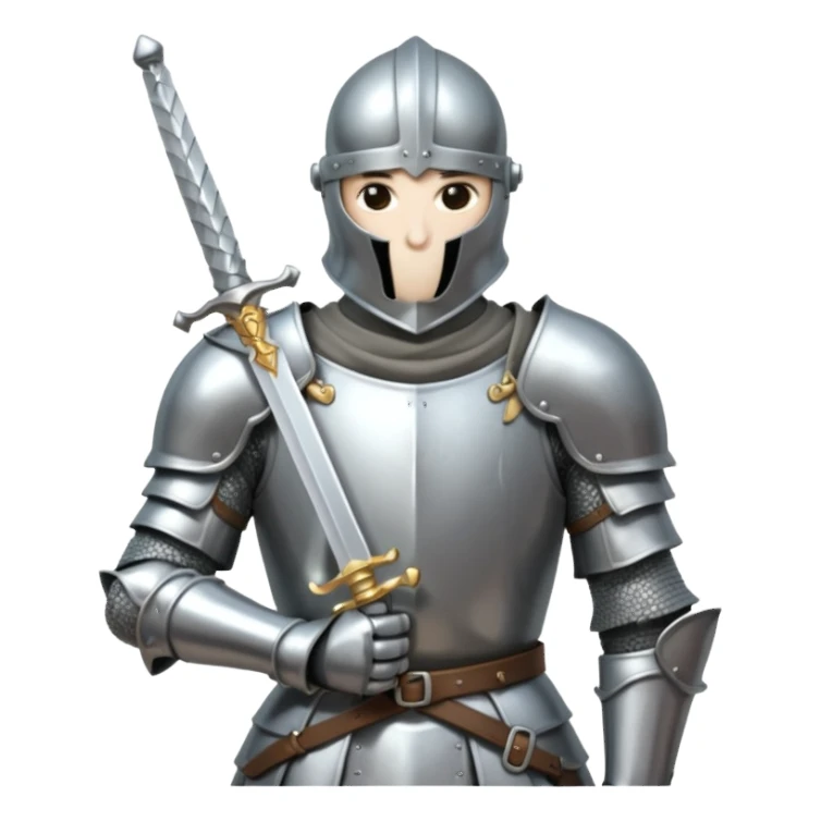 Headless Knight with Sword close up sticker