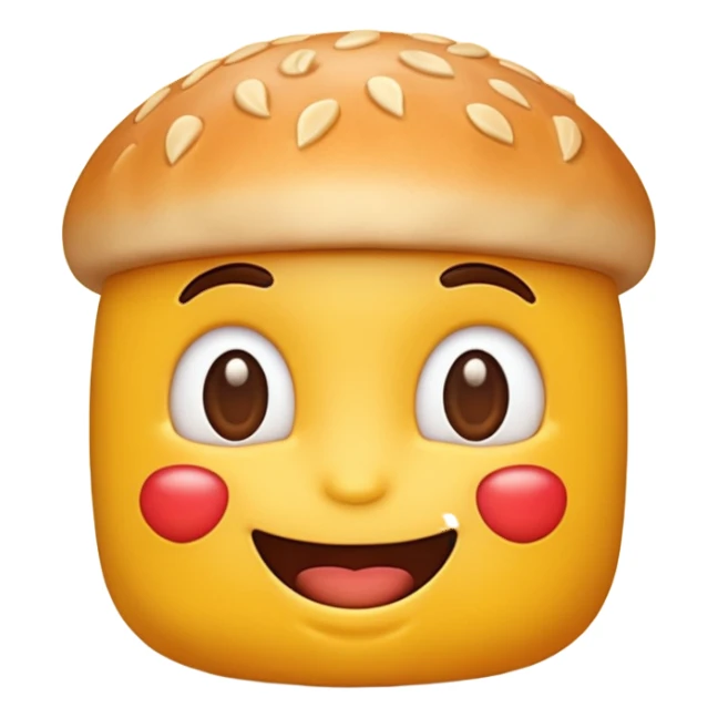 3D emoji symbolizing loyal customer, trust and commitment, food theme, cute and modern, soft lighting, glossy, isolated, no background
 sticker