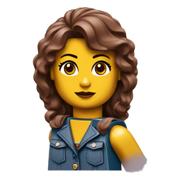 lego girl sticker