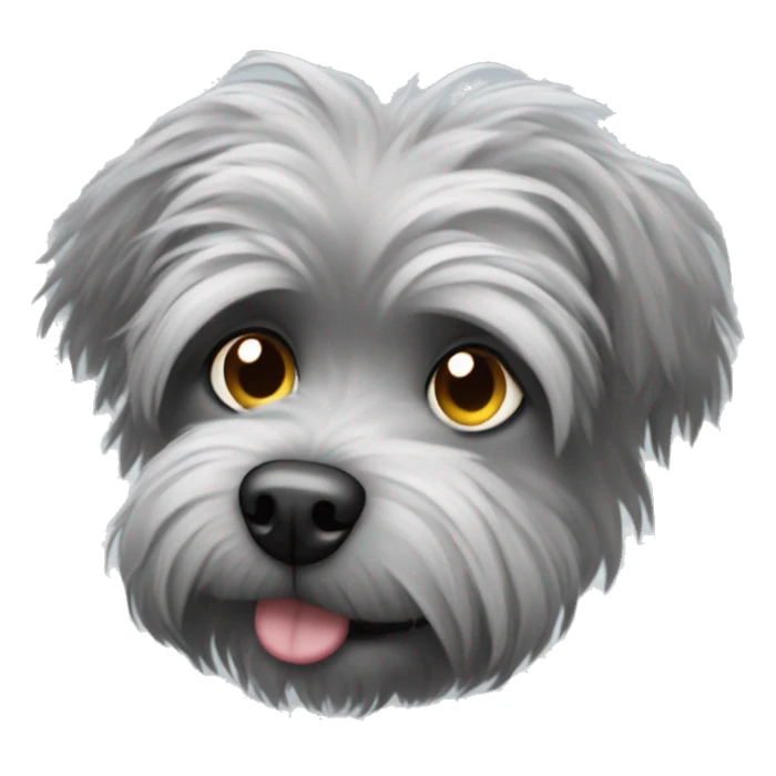 Lazy smelly grey scruffy dog sticker