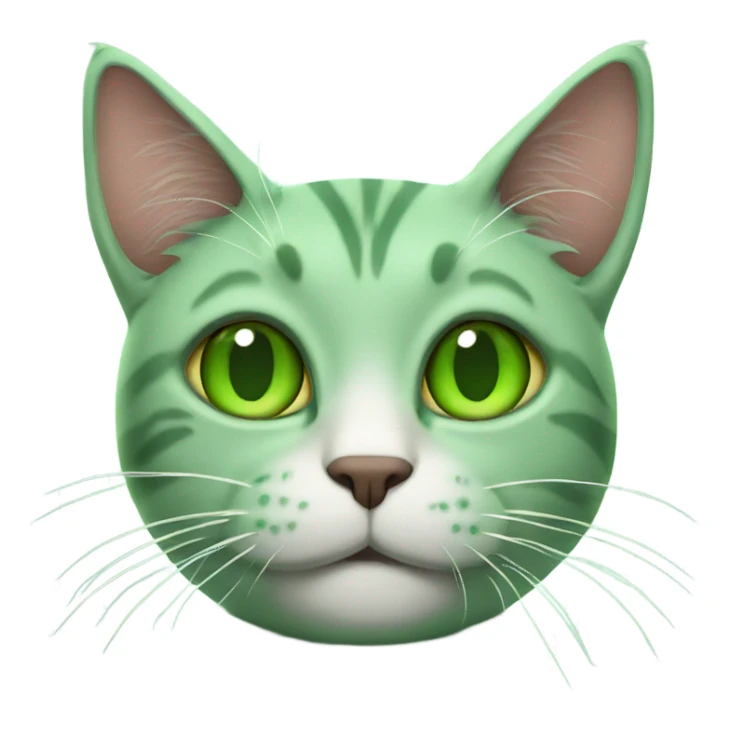 Marijuana happy green cat sticker
