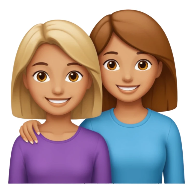 girls walking together sticker