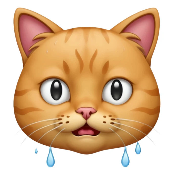 Cat crying  sticker