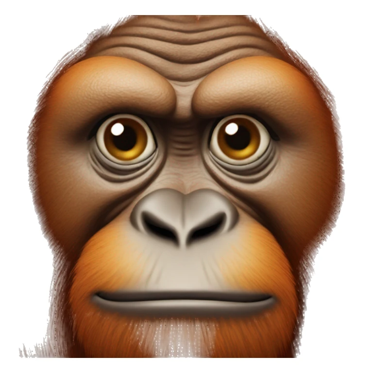 Fat orangutan sticker