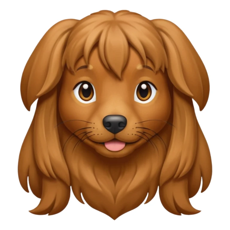 Miny long haired doxen  sticker