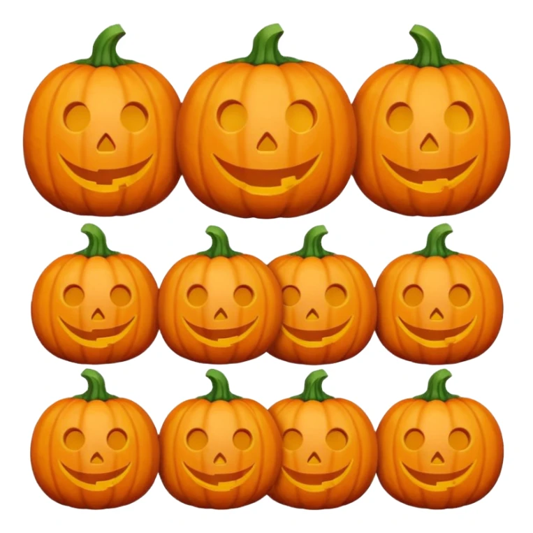 Pumpkin with no face  sticker